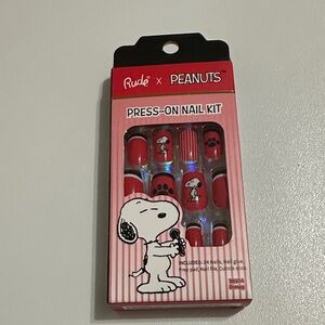 RUDE Peanuts Red Press-On Nail Kit